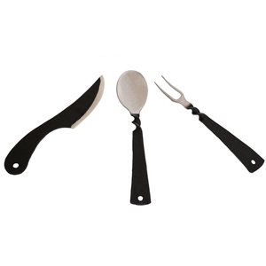 Ensemble de couverts médiévaux faits à la main en acier inoxydable, collection d'ustensiles de table de style vintage, couteau, fourchette et cuillère pour la maison et la cuisine - Product Image 1