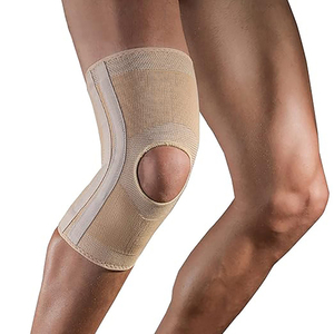 Genouillère de soutien croisée en néoprène épais, tendance, avec fermeture à boucle et rotule ouverte, unisexe, pour le sport et le soulagement de la douleur - Product Image 2