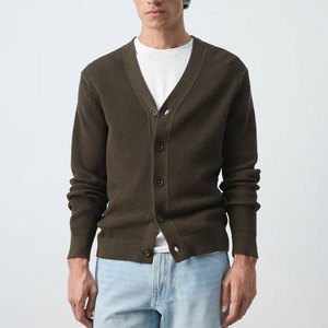 Men's Casual <b>Cardigan</b> <b>Sweater</b> Premium Knit Fabric Button Closure Long Sleeve Comfortable Fashion Knitwear For Wholesale - Product Image 1