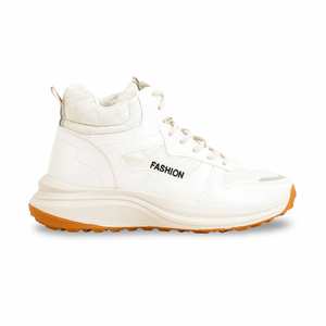 Zapatillas informales estilo baloncesto beige AT7246 - Product Image 4