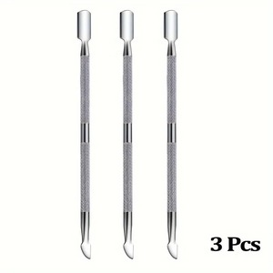 BAFA SURGICAL INSTRUMENTS – Kit de repousse-cuticules double embout en acier inoxydable, réutilisable, outil de manucure double tête argenté - Product Image 3
