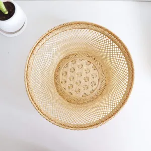 <b>Bamboo</b> <b>Basket</b> Crafted From Natural Material With Handwoven Design Suitable For Storage Organization And Decorative Use - Product Image 1