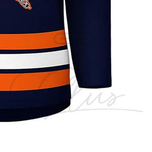 Camiseta de Hockey sobre Hielo Unisex de la Mejor Calidad, Blanca, Deportiva, con Logotipo Personalizado, Sublimada/Bordada, Transpirable y Antibacteriana - Product Image 5