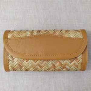 Conjunto de Bolso y Cartera Shetal Pati Hechos a Mano, Ecológicos, de Fibra de Murta Tejida, Accesorios de Moda para Mujer, Origen Bangladesh - Product Image 3