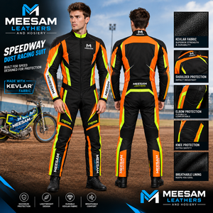 Traje de Motociclista para Hombre, de Kevlar Verde Azulado, con Protección Lateral, para Todo el Cuerpo, Transpirable, de Cuero - Product Image 4