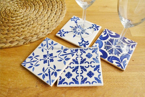 Posavasos de té de madera impreso con logotipo personalizado, hermoso diseño de madera para café, té, cerveza - Product Image 2