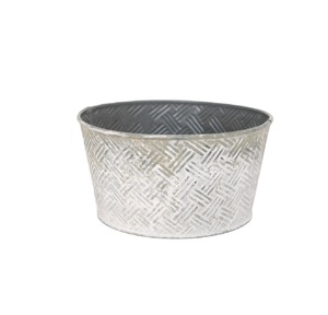 Stylish Round Planter <b>Pot</b> with Decorative Handles for Home Balcony Patio and Garden Plant Display - Product Image 5