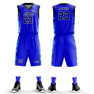 Ensemble de maillots de basket-ball personnalisés CSA, impression sublimée, col en V, sans manches, évacuation de l'humidité, uniformes unisexes pour adultes - Product Image 1