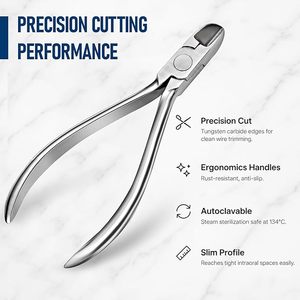 CE Certified Stainless Steel Reusable Dental Distal End Wire Cutter Orthodontic Braces <b>Bracket</b> Remover Pliers for Dental Clinic - Product Image 4