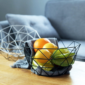 Panier de rangement créatif en fer noir pour fruits, légumes, pain et articles divers – Décoration de cuisine, restaurant, maison, bar, accessoire de photographie - Product Image 1