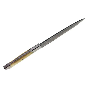 Couteau de cuisine artisanal à lame en acier à motifs, affûtage supérieur, manche équilibré, pour usage quotidien, couteau de chef en acier Damas de qualité supérieure - Product Image 2