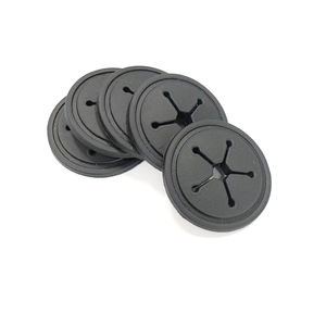 Patchs en plastique circulaires de couleur noire avec motif étoile, flexibles et autocollants - Product Image 5