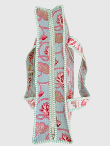 Bolsa de Lona con Estampado Floral, Estilo Bohemio, Abierta, para Compras, para Mujer, para Todas las Temporadas - Product Image 3
