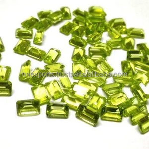 Genuino peridoto natural verde piedra preciosa suelta 5mm 7mm facetado Octágono forma semipreciosa joyería de piedras preciosas del fabricante - Product Image 3