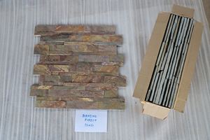 Vente flash : Panneaux en pierre d'ardoise 100 % naturelle pour extérieur, blocs de pierre d'Inde pour revêtement mural, certifiés CE, garantie 5 ans et plus - Product Image 3
