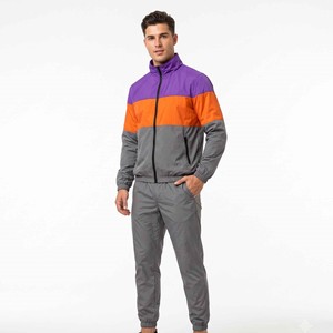Ensemble coupe-vent unisexe personnalisé avec logo, 2 pièces (veste et pantalon), survêtement sport avec doublure en mesh, 100% nylon - Product Image 2