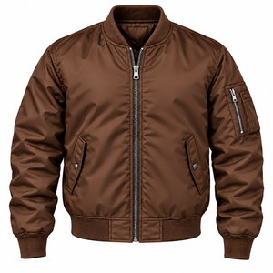 Chaqueta Bomber Oversize para Hombre, Estilo Urbano Moderno, Diseño Personalizado, Cierre de Cremallera, Chaqueta Casual de Moda, Fabricante Mayorista - Product Image 1