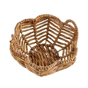 Cesta de almacenamiento en forma de flor hecha de ratán decoración del hogar Vietnam al por mayor - Product Image 1