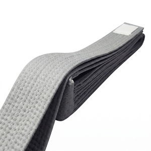 Ceinture d'arts martiaux de Jiu-Jitsu en coton 100% couleur unie violet foncé, niveau 4, avec emblème d'équipe personnalisé imprimé, vente en gros directe usine - Product Image 4