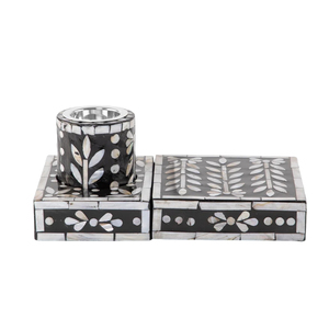 Luxury Mother of Pearl Mabkhar with Bakhoor Box Set Acrylic <b>Gift</b> Box Wholesale Ramadan Incense Burner for Middle East - Product Image 4