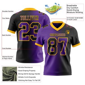 Jersey de Fútbol Americano para Adultos, Absorbente de Humedad, con Transferencia de Calor, Logotipo Personalizado, Proveedor de Marca Privada, Uniforme Duradero - Product Image 6