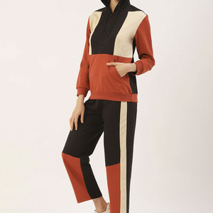 Ensemble de survêtement personnalisé de haute qualité pour femme, motif uni, en polaire technique, imperméable et respirant, pour l'entraînement et le jogging - Product Image 2