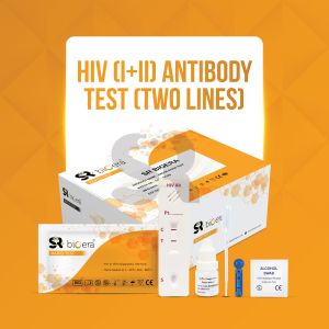 Kit de test rapide d'anticorps VIH 1/2, deux lignes, sang total, sérum, plasma, dispositif de <span class=keywords><strong>diagnostic</strong></span>, dépistage d'infection, 25 tests - Product Image 1