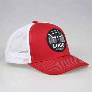 Gorra de béisbol transpirable para hombre, estilo camionero, OEM/ODM, sin estructura, de malla completa/medio malla, azul, con logo personalizado, para verano, pesca y actividades al aire libre. - Product Image 2