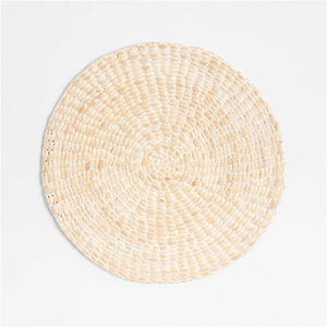 Napperons ronds en jacinthe d'eau tressée, résistants à la chaleur, style bohème, fabriqués au Vietnam, vente en gros - Product Image 1