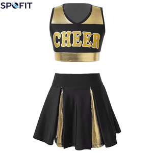 Concevez vos propres uniformes de cheerleading personnalisés de qualité supérieure, imprimés, sur mesure, en taille plus, sublimés, en gros - Product Image 1