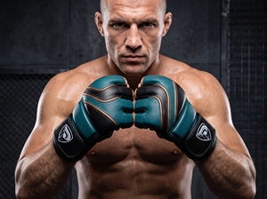 Gants de MMA Dumela International EVO en cuir de vachette, durables, toutes saisons, protecteurs - Product Image 1