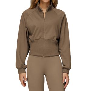 Nouvelle Arrivée - Sweat-shirt d'hiver chaud à col montant avec fermeture éclair, veste de sport ample pour femme, idéale pour la course en extérieur - Product Image 1