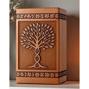 Wooden Keepsake Urn Heart Shape for Ashes Premium Cherry Wood Urn for Funeral Memorial urn by AYAANS - Product Image 3