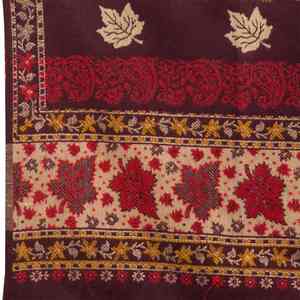 Traditional Embroidered <b>Pashmina</b> Wool <b>Shawl</b> Luxury Soft Warm Handcrafted Solid Breathable Winter Wrap for Elegant Styling - Product Image 4