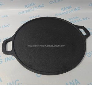 Pre Seasoned Cast Iron Dosa Tawa <b>Large</b> Flat Cooking <b>Pan</b> for Pizza Roti Chapati Crepe & Pancake Durable Kitchen Cookware - Product Image 6