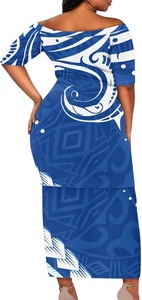 Dernière collection de vêtements tribaux polynésiens : Robe Puletasi Tonga Samoan pour femme, imprimé personnalisé, robe de soirée Puletasi Samoa - Product Image 2