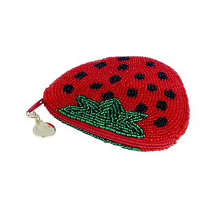 Pochette à monnaie de luxe brodée de perles avec motifs tendance, élégante pochette à monnaie brodée de perles avec option logo - Product Image 6