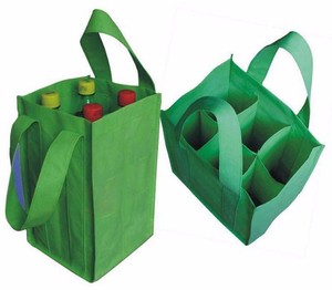 Bolsas de Compras Reutilizables Ecológicas Personalizadas al por Mayor con Logotipo, Bolsas de Tela No Tejida con Compartimento, OEM ODM - Product Image 1