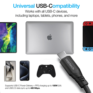 Cavo dati magnetico USB-C a USB-C REcoil da 6 piedi - Product Image 3