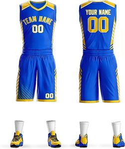 Ensembles de maillots de basket-ball pour hommes à séchage rapide, service OEM personnalisable, techniques d'impression, respirant - Product Image 5