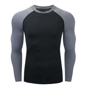 Camiseta de compresión de manga larga para hombre, para Jiu Jitsu, Kimono, MMA, BJJ, con estampado por sublimación completa, transpirable, para boxeo - Product Image 1