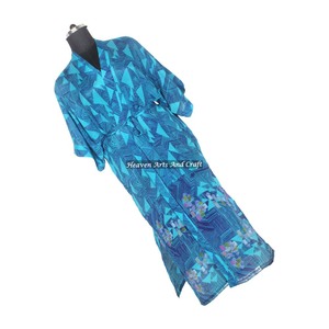 KL006 Kimono Sari Vintage para Mujer, Primavera, Invierno, Otoño 2026, Manga Larga, Elegante, Multicolor, Secado Rápido, Ropa de Playa, Seda - Product Image 6