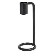 Minimalist <b>Black</b> Iron Candle Holder 3 Arm <b>Candelabra</b> for Modern and Rustic Decor - Product Image 6