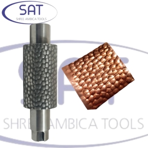 SAT Jewelry Gold Silver Embossed <b>Texture</b> Design <b>Roller</b> Pebble Pattern Design <b>Roller</b> for Rolling Machine Jordan USA Malaysia Peru - Product Image 1