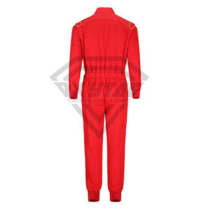 Traje de Carreras de Karting Rojo Profesional, Ropa Protectora de Alto Rendimiento, Cómodo, Duradero y Transpirable para Deportes de Motor - Product Image 2