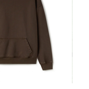 Sweat-shirt à capuche marron pour homme Pak Muntaha Impex, coupe classique, poche avant, pull en molleton tricoté pour l'hiver, 100% coton, service OEM - Product Image 3