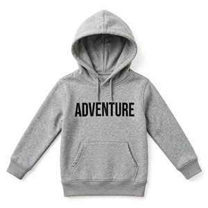 เสื้อฮู้ดเด็กชาย ผ้าฝ้าย 100% สวมใส่สบาย ระบายอากาศได้ดี เป็นมิตรกับสิ่งแวดล้อม รับทำโลโก้ เสื้อผ้าเด็กฤดูหนาว สีพื้น ย้อมสีธรรมดา ส่งออกจากบังกลาเทศ - Product Image 1