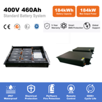 Système de batterie au lithium 400V haute tension 460Ah IP67 pour chantier, refroidissement liquide pour excavatrice électrique
