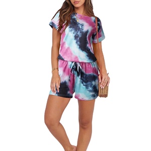 ชุดเซ็ตสองชิ้นลายมัดย้อมคุณภาพดี น้ำหนักเบา ใส่สบาย ทรงหลวม ผ้าเนื้อนุ่ม สำหรับผู้หญิง เหมาะสำหรับฤดูร้อน - Product Image 5