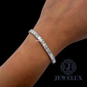Bracelet tennis de luxe pour femme avec diamants et pierres étincelantes continues – Prix de gros compétitif et abordable pour l'exportation - Product Image 2
